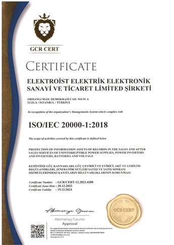 ISO/IEC 20000:2018